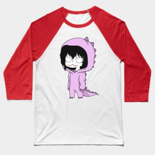 jeff the killer dinosaur chibi Baseball T-Shirt